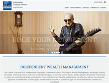 Tablet Screenshot of capitalpreserve.com